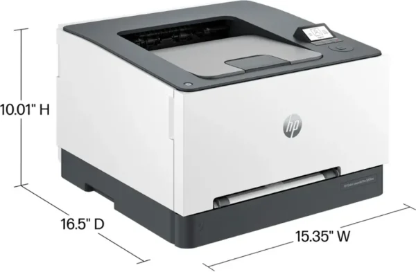 LaserJet Pro 3201dw Wireless Color Laser Printer - White & Slate - Image 3