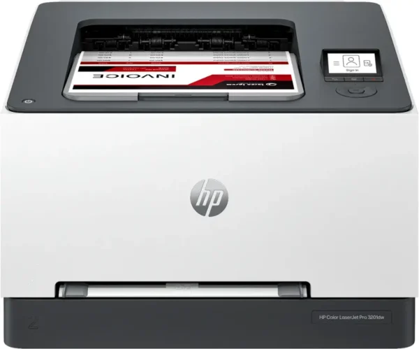 LaserJet Pro 3201dw Wireless Color Laser Printer - White & Slate