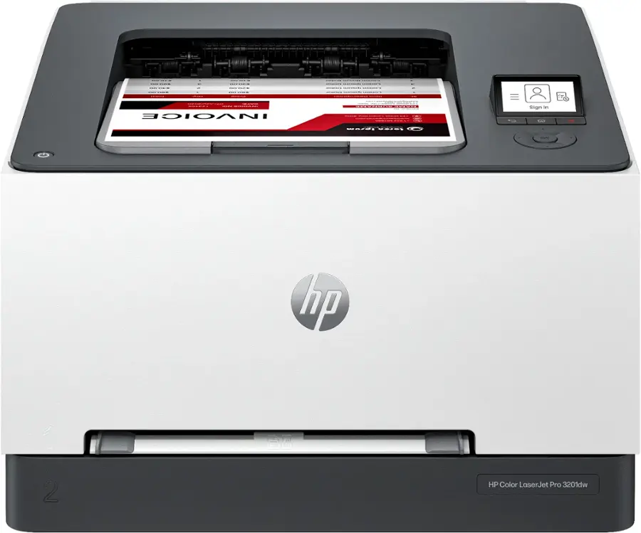 LaserJet Pro 3201dw Wireless Color Laser Printer - White & Slate