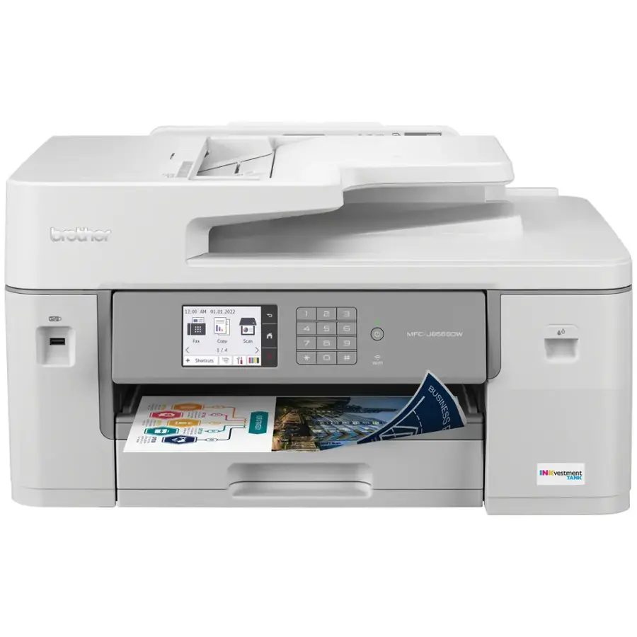 MFC-J6555DW INKvestment Tank All-in-One Inkjet Printer with up to 1-Year of Ink In-box