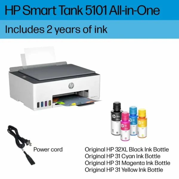 Smart Tank 5101 Wireless All-In-One Printer – White - Image 2